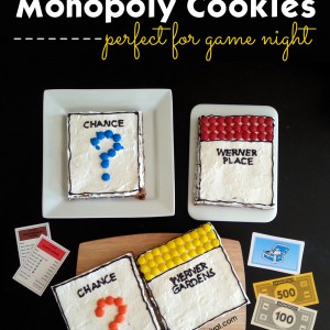 Make easy Monopoly cookies for game night!